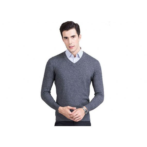 Стиль дела пуловера людей шеи 100% чистых свитеров кашемира в Бреатабле - 11272396