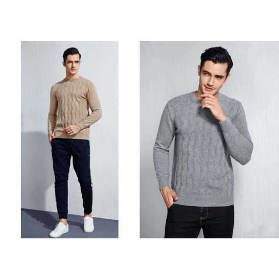 Одежда из кашемира с круглым вырезом Intarsia связала на заказ свитер из 100 кашемиров - 11272412