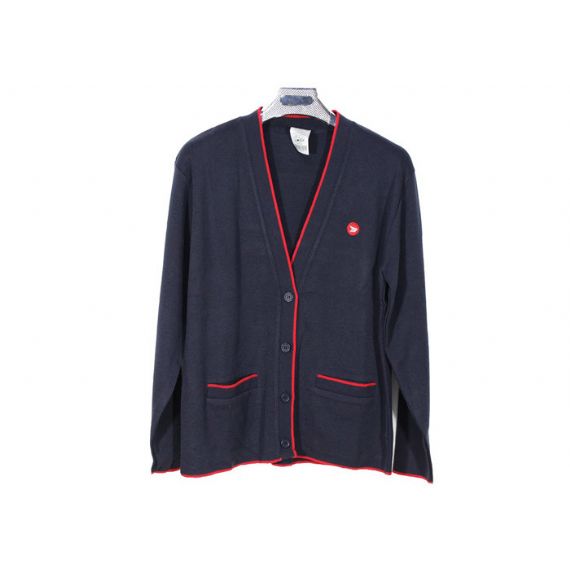 Люди связали кардиганы военно-морского флота с кнопкой, длинным Книтвеар весны рукава - 11997661