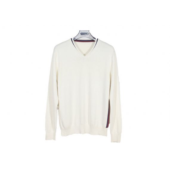 Падения свитера Книт белых людей цвета и прыгуны Книтвеар чистого хлопка зимы - 11998988