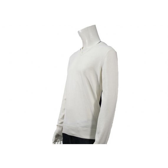 Падения свитера Книт белых людей цвета и прыгуны Книтвеар чистого хлопка зимы - 11998988