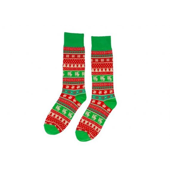 Носки из хлопка 200 GG Ugly с оленями для фестиваля - 12207110
