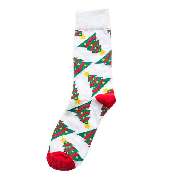 Рождественские носки унисекс с полным принтом - HNCS07
