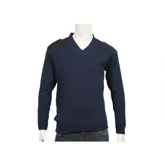 Пуловер свитера Книт армии в шеи мягкий полиэстер смешанный в британском стиле - 12317150