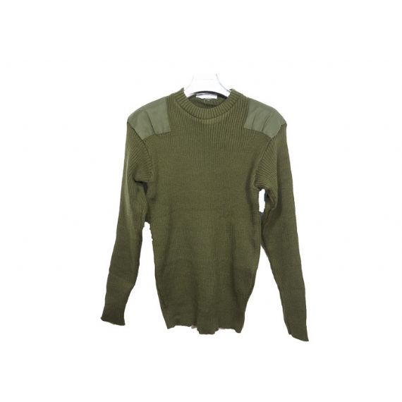 Свитера пуловера сверхмощной полиции толстые, свитер Брауна военный с заплатой локтя - 12317208