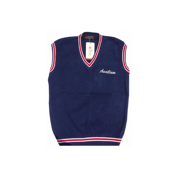 Чистым хлопком связанный пол жилета свитеров школьной формы без рукавов Унисекс - 11272209