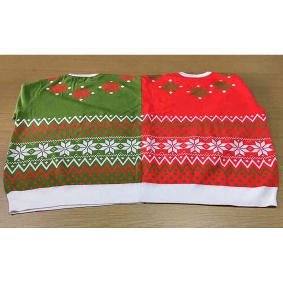 Рождественский свитер с двумя головами для вечеринки - 11655718